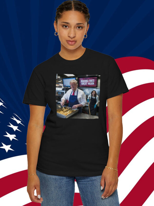 Trump Frying and Kamala Mopping Floor Shirt