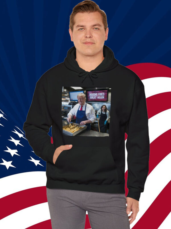 Trump Frying and Kamala Mopping Floor Shirt