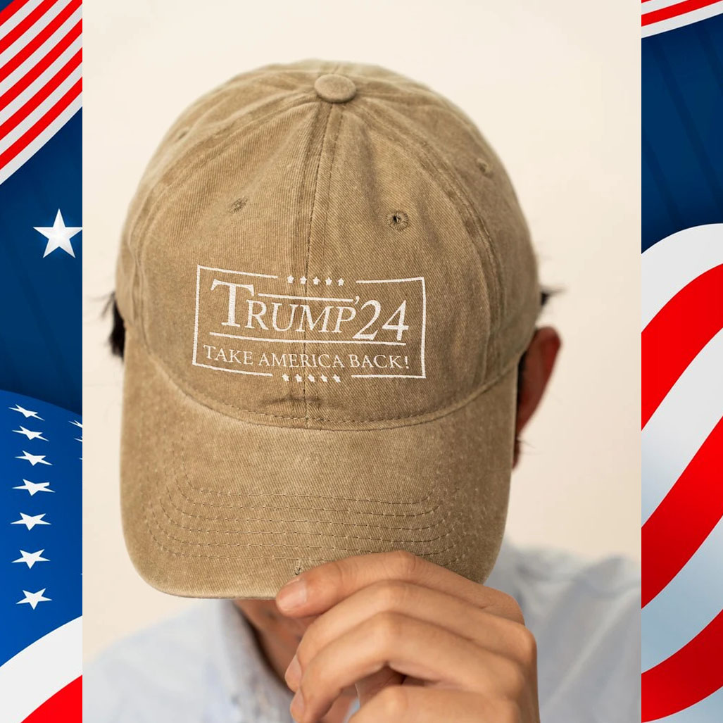 Trump Hat Embroidered USA, Trump 2024 Campaign Hat, MAGA Hat, Trump Baseball Hat, Support Trump Vintage Cotton Cap, Custom Embroidered Hat