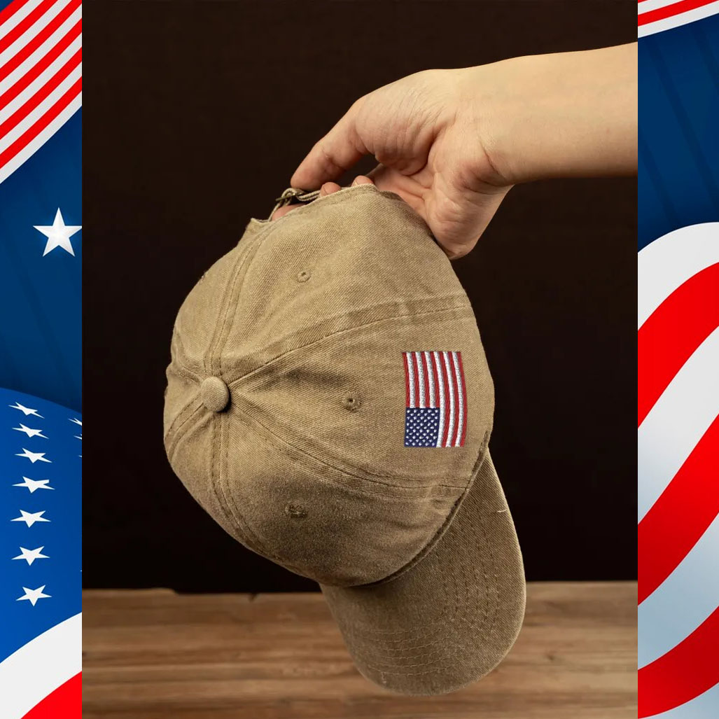 Trump Hat Embroidered USA, Trump 2024 Campaign Hat, MAGA Hat, Trump Baseball Hat, Support Trump Vintage Cotton Cap, Custom Embroidered Hat