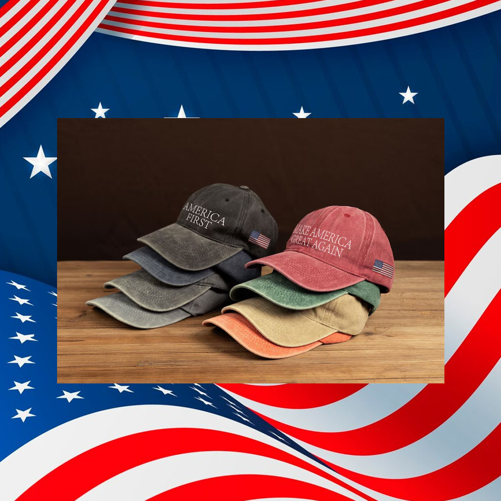 Trump Hat Embroidered USA, Trump 2024 Campaign Hat, MAGA Hat, Trump Baseball Hat, Support Trump Vintage Cotton Cap, Custom Embroidered Hat