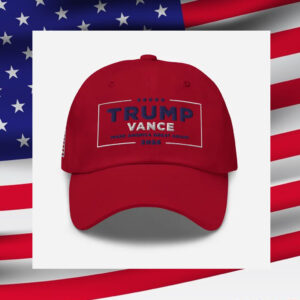 Trump Hat, Trump Vance Hat, Red MAGA Cap for Dad