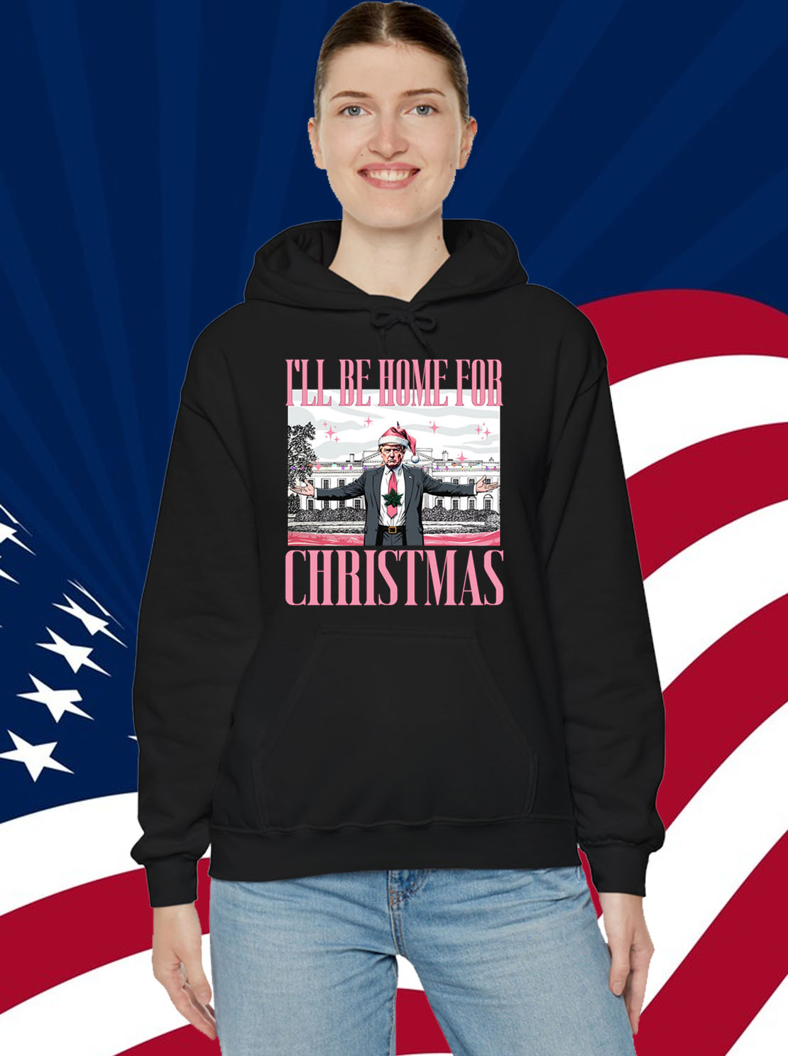 Trump I'll Be Home for Christmas Shirt
