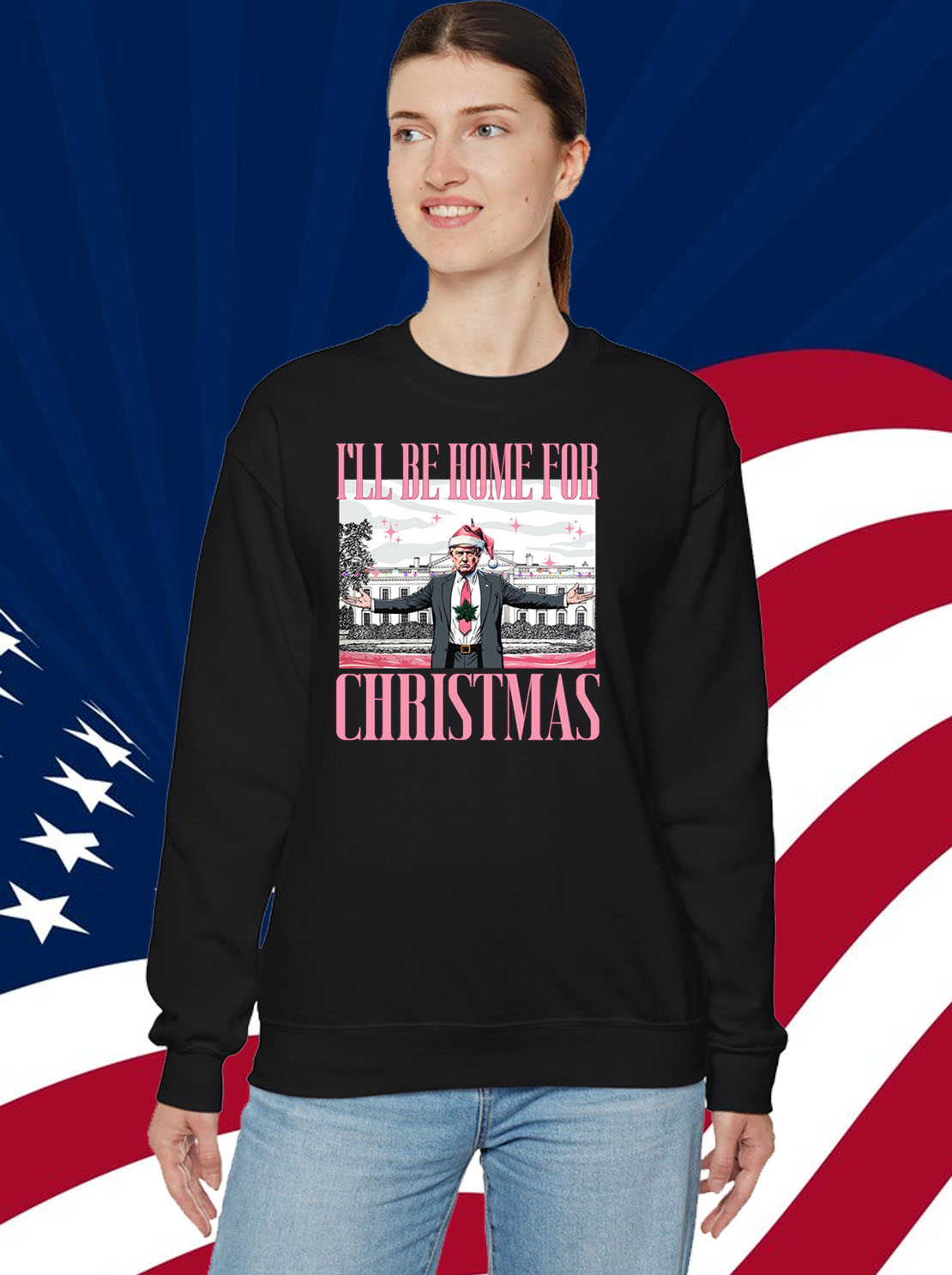 Trump I'll Be Home for Christmas Shirt