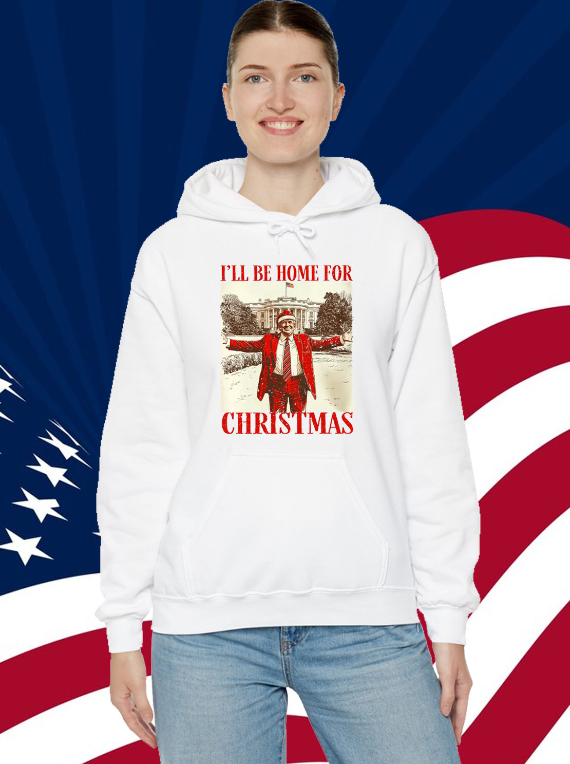 Trump I'll Be Home for Christmas T-Shirt