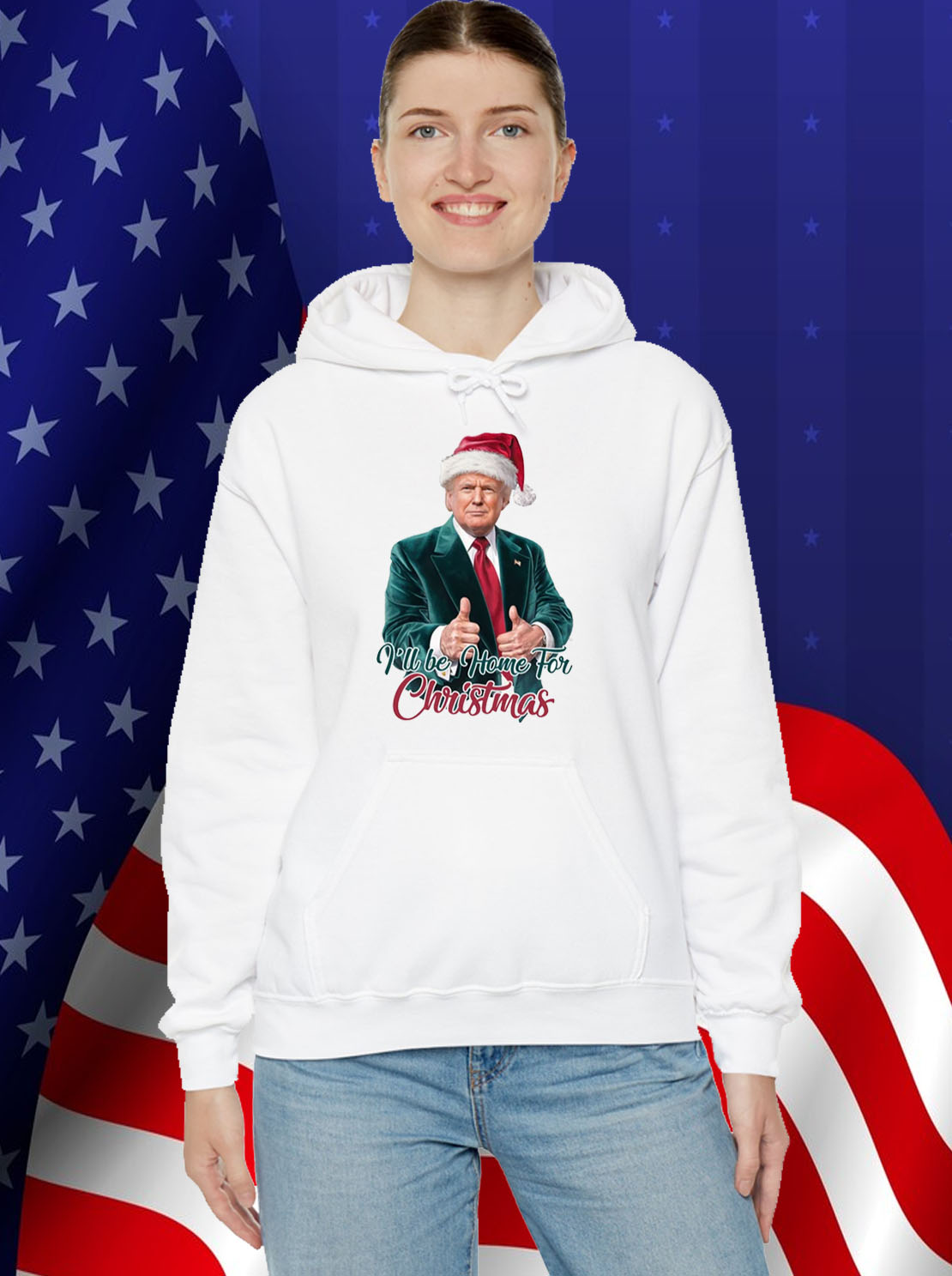 Trump I'll Be Home for Christmas Tee Shirt