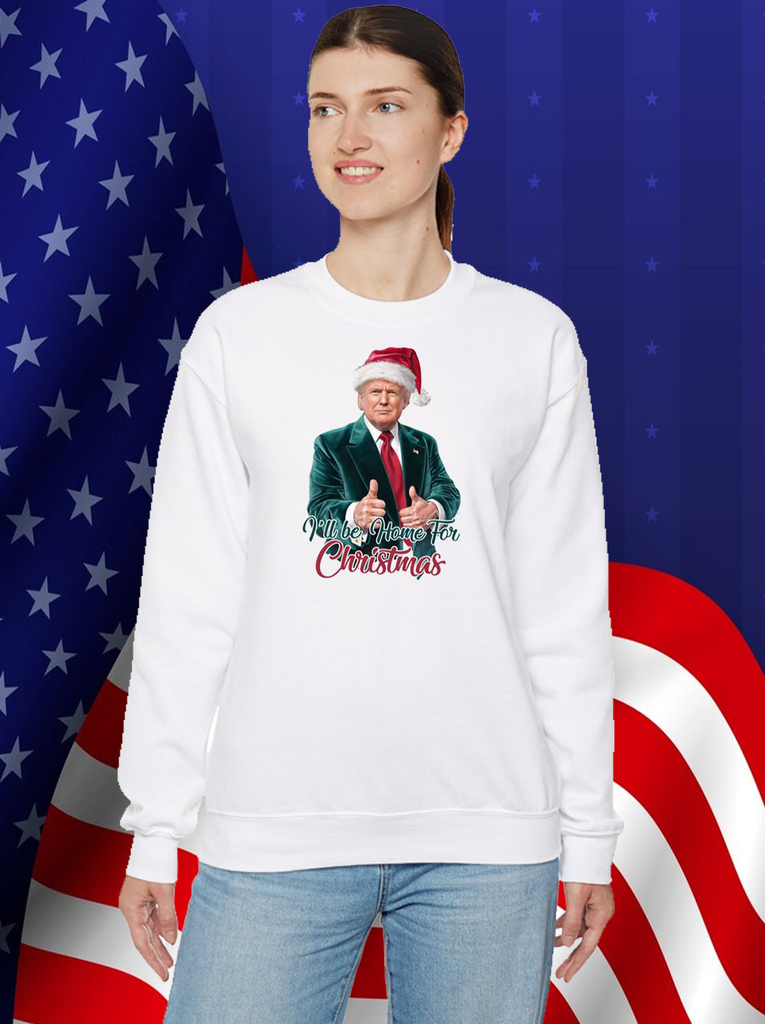 Trump I'll Be Home for Christmas Tee Shirt