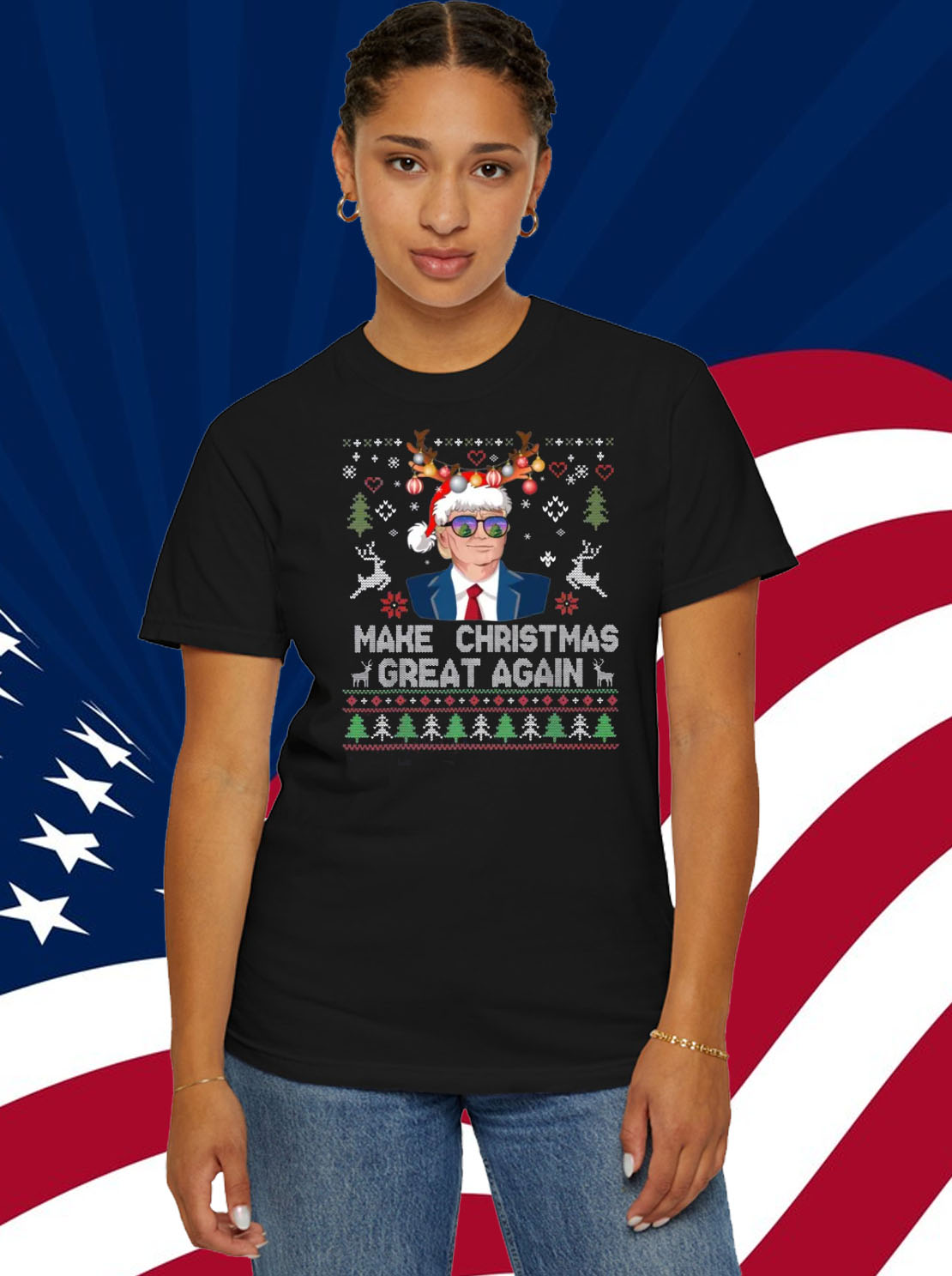 Trump Make Christmas Great Again Santa Trump Shirt