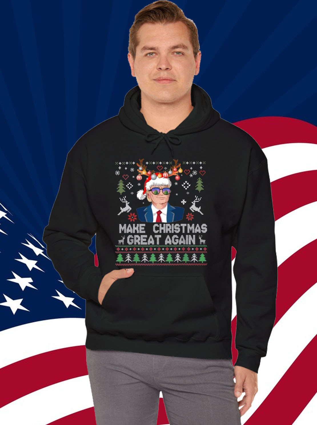 Trump Make Christmas Great Again Santa Trump Shirt