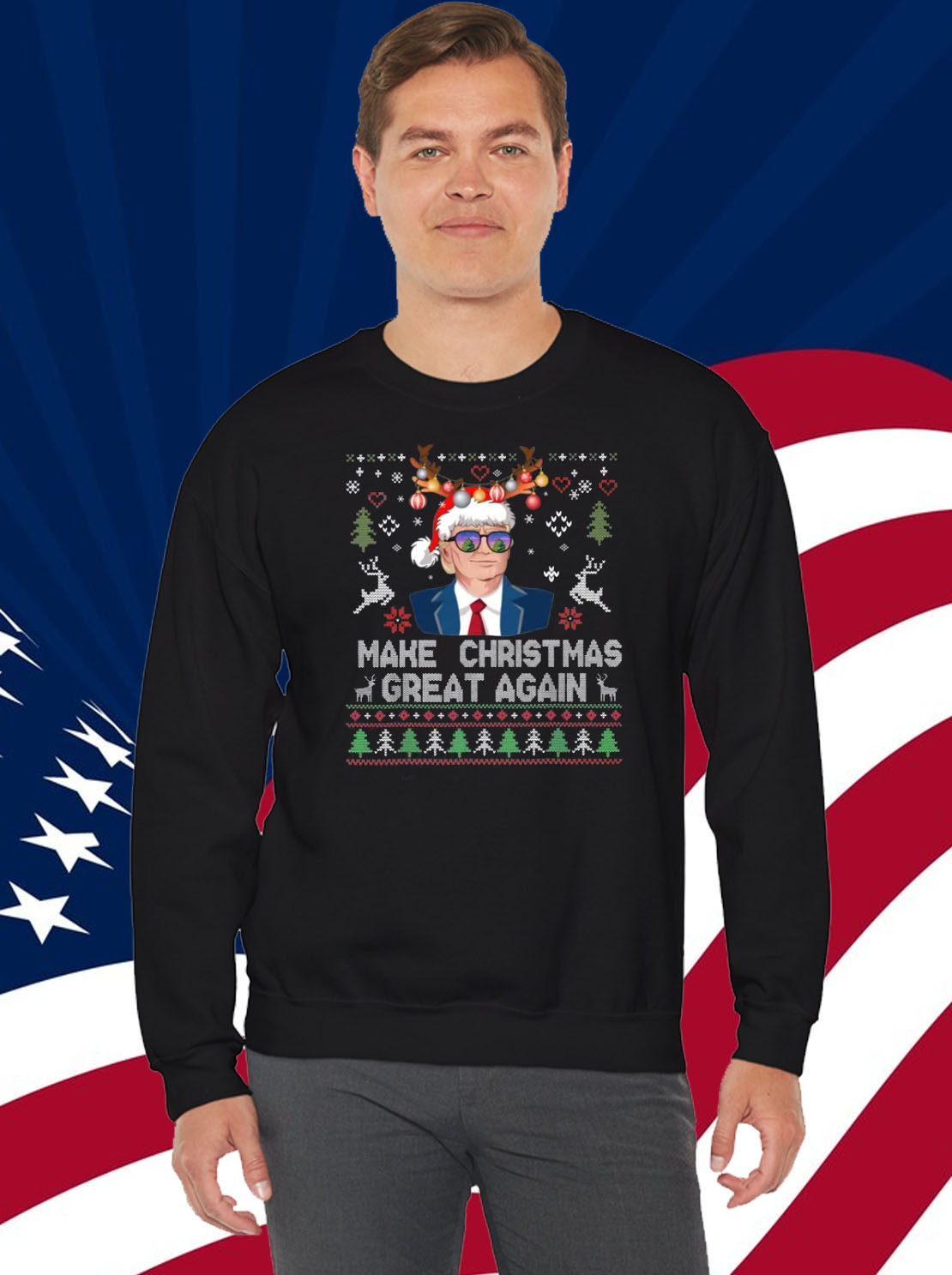 Trump Make Christmas Great Again Santa Trump Shirt