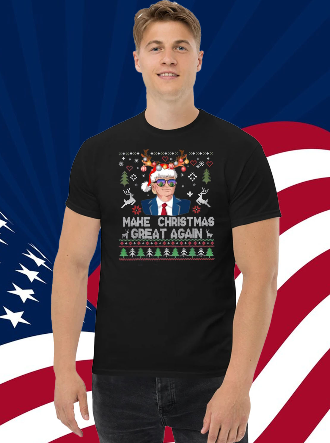 Trump Make Christmas Great Again Santa Trump Shirt
