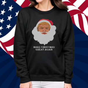 Trump Make Christmas Great Again Ugly Christmas Graphic Tee Shirt