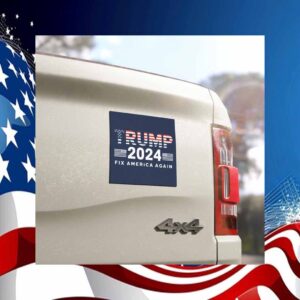 Trump President 2024 Fix America Again Car Magnet