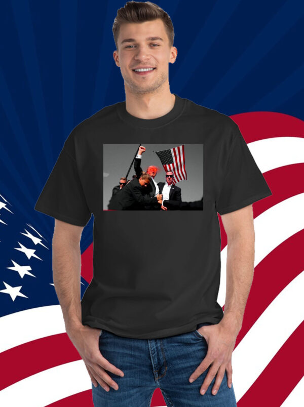 Trump Shot T-Shirt Top , Donald TRUMP 2024 Never Surrender Shirt