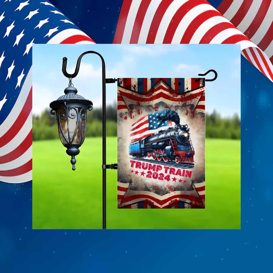 Trump Train 2024 Garden Flag