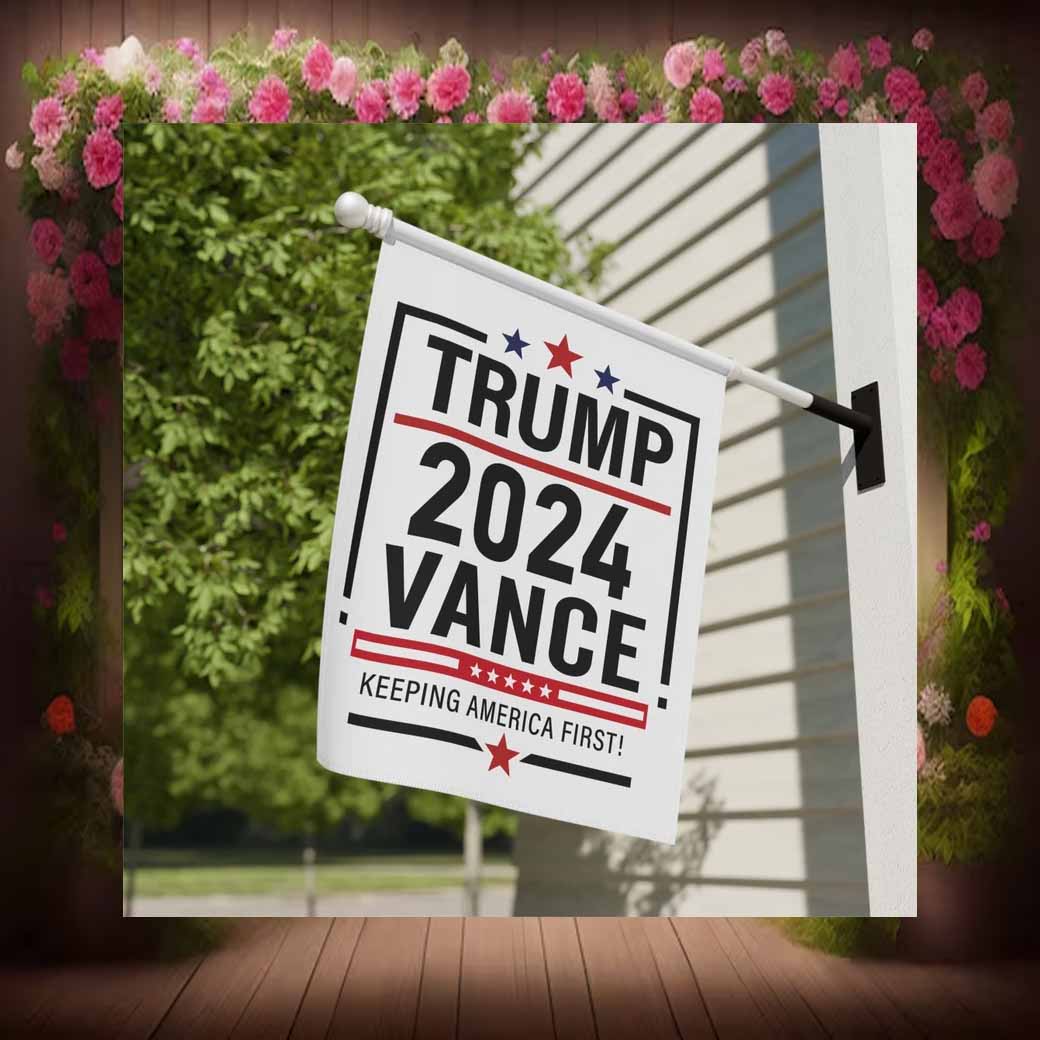 Trump Vance 2024 Keepping America First Flag