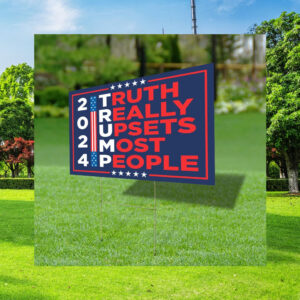 Trump Vance 2024 Make America Great Again Yard Sign with Stakes