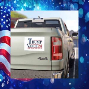 Trump Vance 24 Make America Great Again Car Magnet