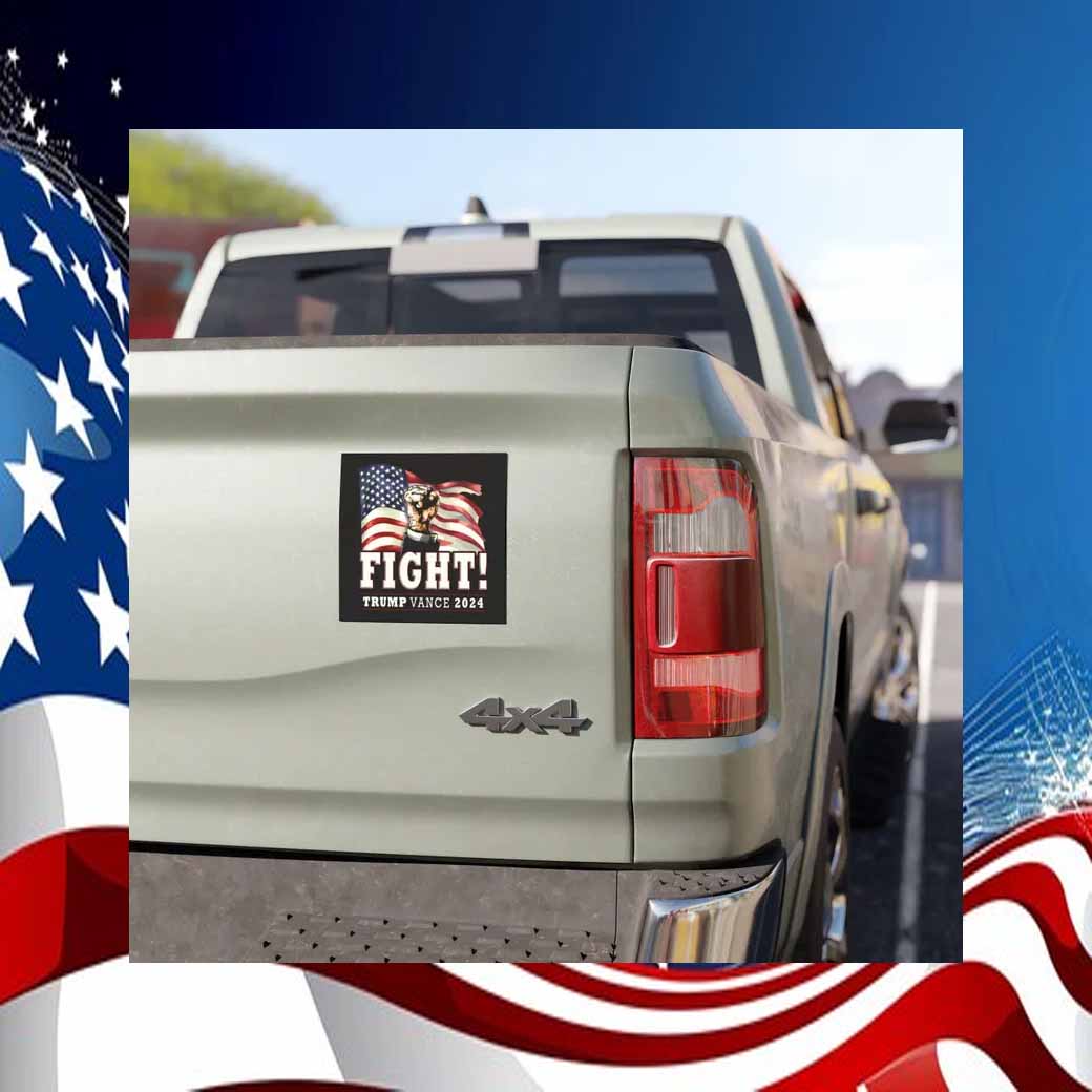 Trump Vance Fight For Great America And For People Car Magnet