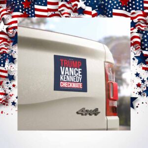 Trump Vance Kennedy Checkmate Car Magnet