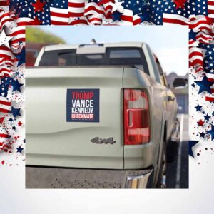 Trump Vance Kennedy Checkmate Car Magnet
