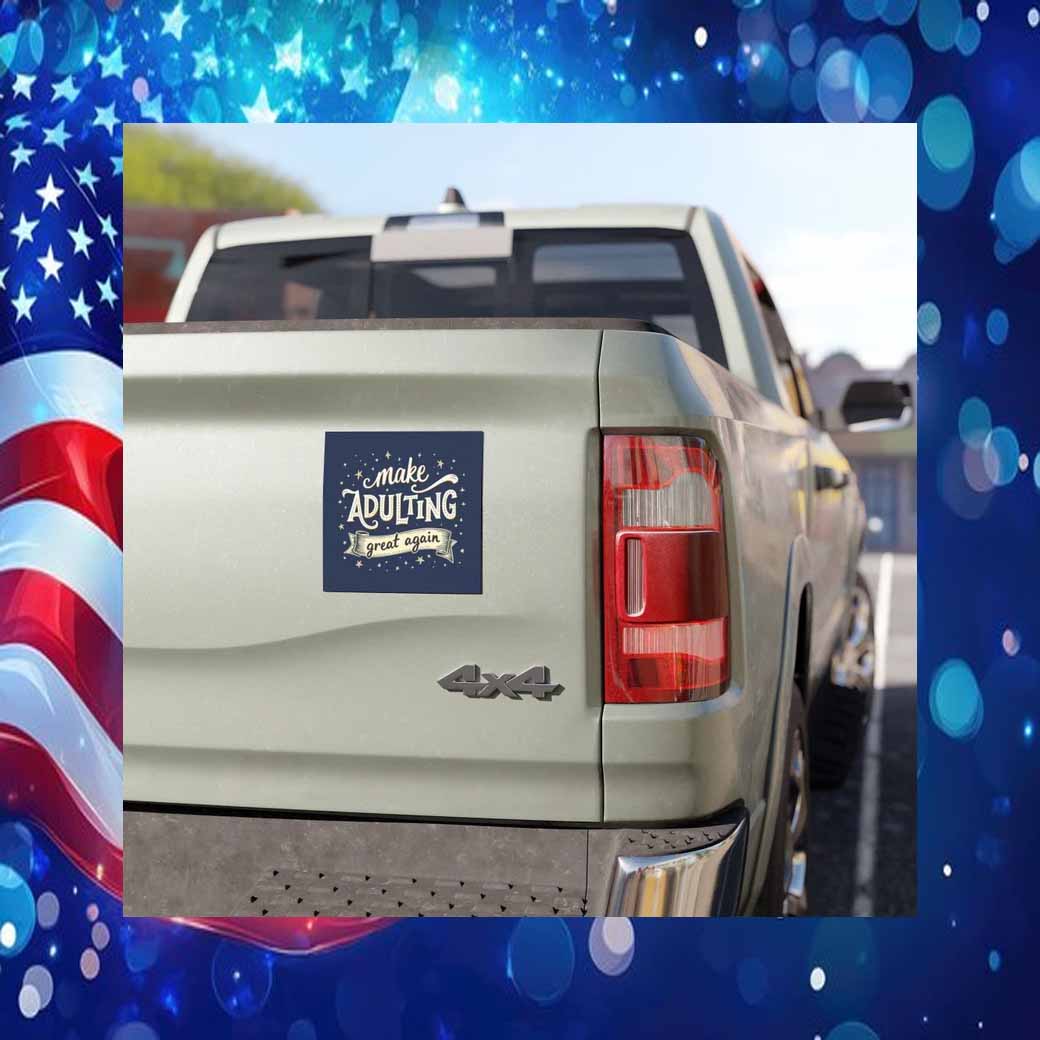 Trump Vance Make Adulting Great Again Car Magnet