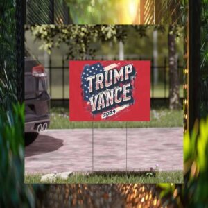Trump Vance Political Yard Sign
