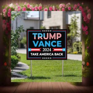 Trump Vance President 2024 Lawn Yard Sign