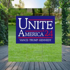 Trump Vance President Help Unite America 2024 Yard Sign