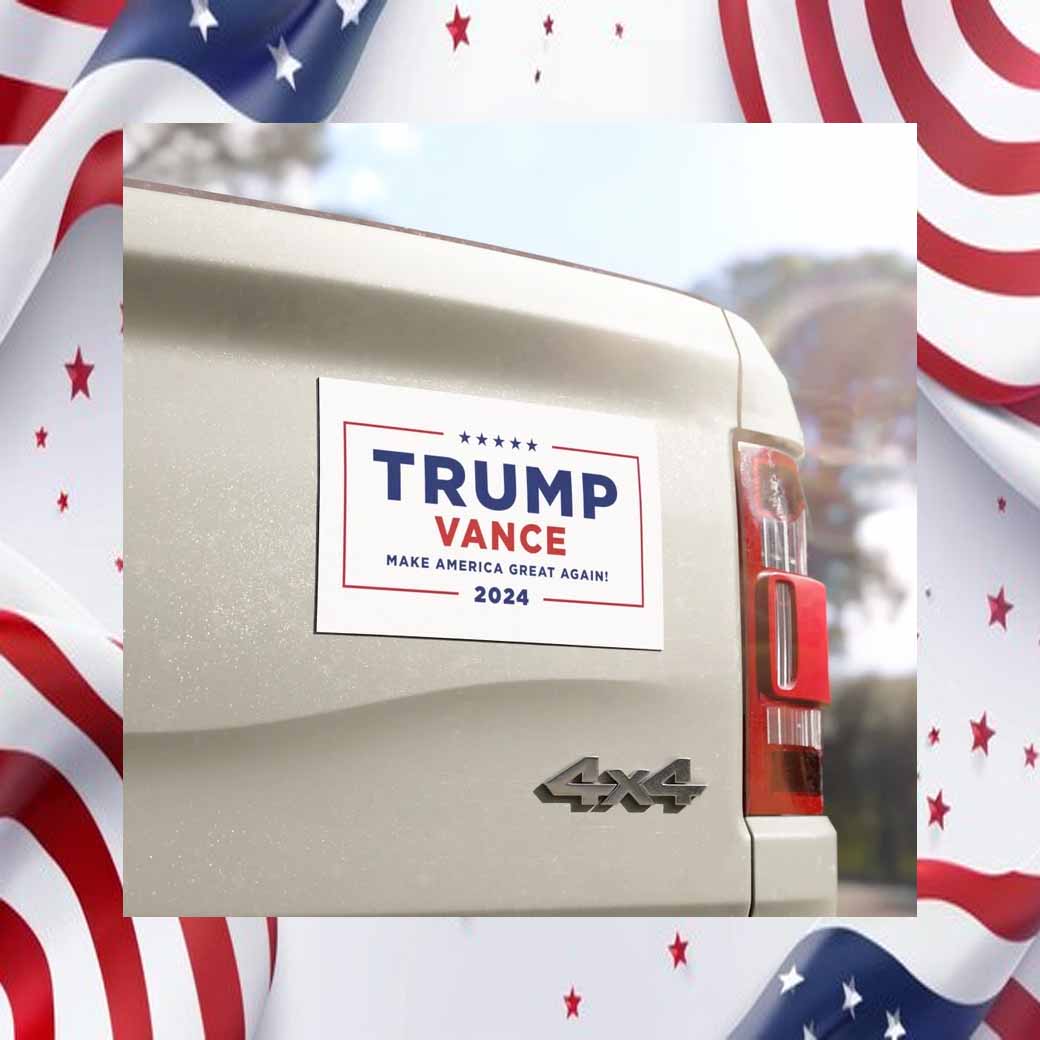 Trump Vance President 2024 Make America Great Again Car Magnet