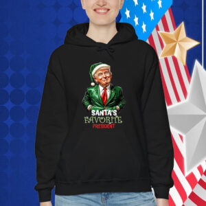 Trump as Santa's Favorite President - Humorous Trump Elf Christmas T-Shirt