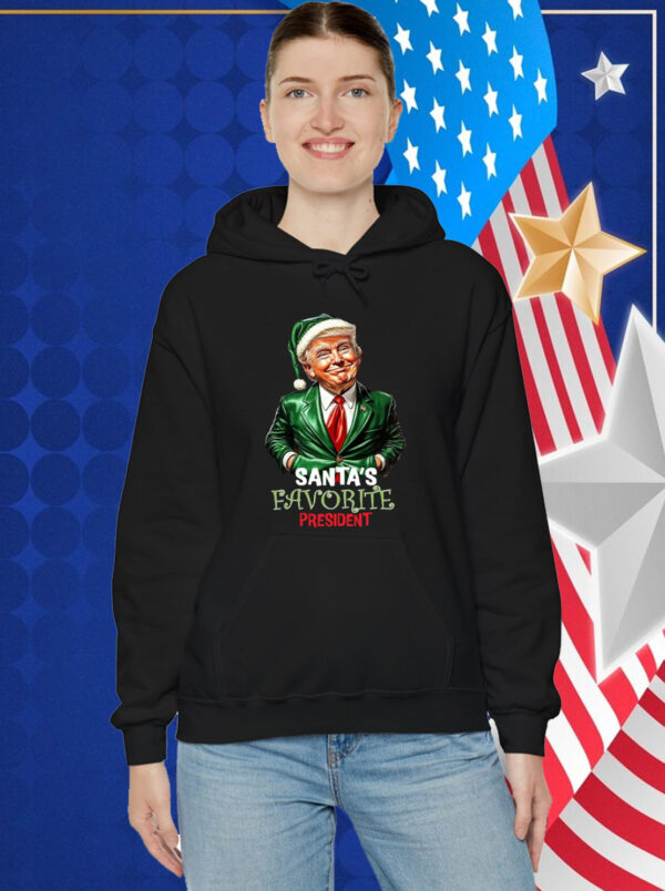 Trump as Santa's Favorite President - Humorous Trump Elf Christmas T-Shirt