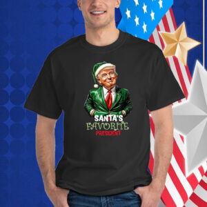Trump as Santa's Favorite President - Humorous Trump Elf Christmas T-Shirt