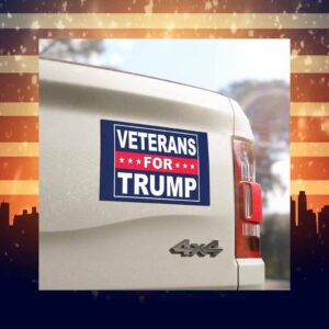 VETERANS FOR TRUMP Car Magnet