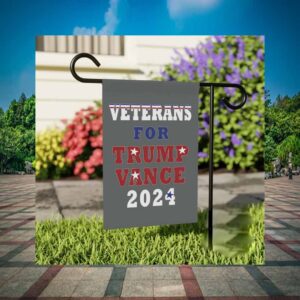 Veterans for Trump Vance 2024 Flag