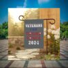 Veterans for Trump Vance 2024 Flag