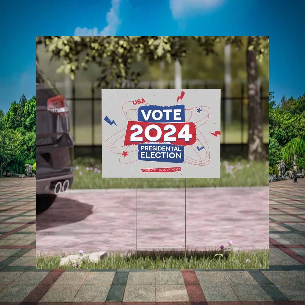 Vote 2024 Presidential Election USA, Vote Trump Vance Yard Sign