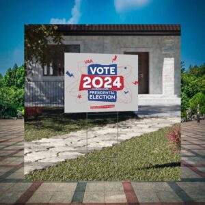 Vote 2024 Presidential Election USA, Vote Trump Vance Yard Sign