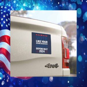 Vote Like Your Granddaughters Right Depend On It Trump Vance Car Magnet