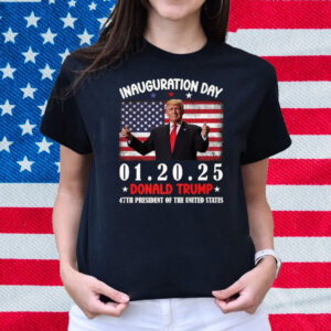 47th USA President Trump Inauguration Day 2025 Celebration Premium T-Shirt