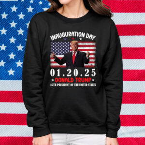 47th USA President Trump Inauguration Day 2025 Celebration Premium T-Shirt