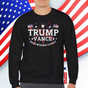 Congratulation Trump Vance 2024 Wining Ticket T-Shirt
