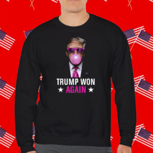 Congratulations Trump Won Again 2024 Election Vote President 47th American T-Shirt