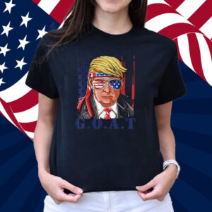 Donald Trump Merica GOAT Sunglass US Flag 4th Of July 2025 T-Shirt