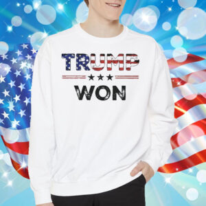 Flag Trump We Won T-Shirt