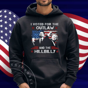 I Voted For The Outlaw And The Hillbilly Trump Vance 2024 T-Shirt