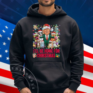 I'll Be Home For Christmas Funny Pets Dog Cat Xmas T-Shirt