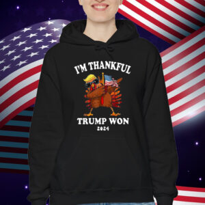 Im Thankful Trump Won 2024 Thanksgiving Turkey T-Shirt