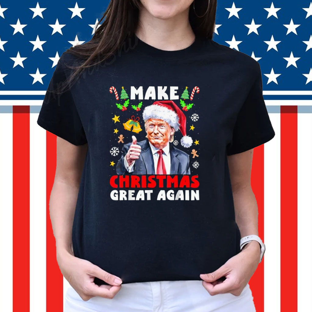 Make Christmas Great Again Santa Funny Trump Xmas T-Shirt