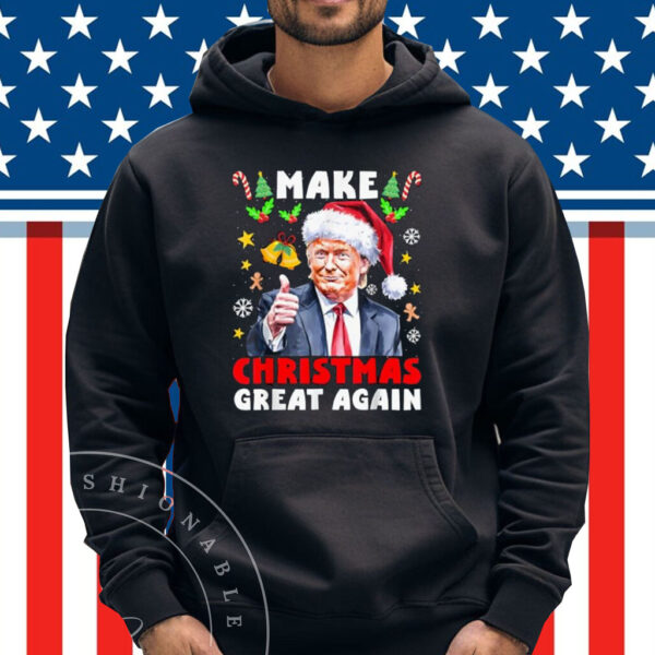 Make Christmas Great Again Santa Funny Trump Xmas T-Shirt